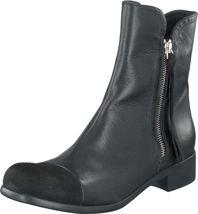 Billi Bi - Black Suede/West/Silver 573 Black/Silver