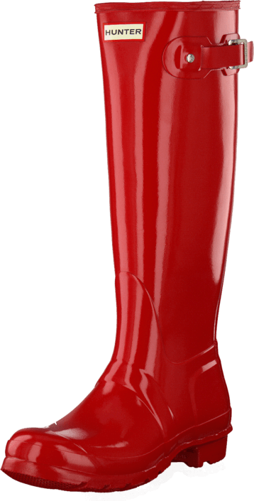 Hunter - Women's Original Tall Gloss Pillar Box Red