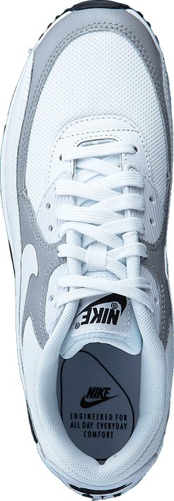 Nike - Wmns Air Max 90 White/White-Wolf Grey-Black