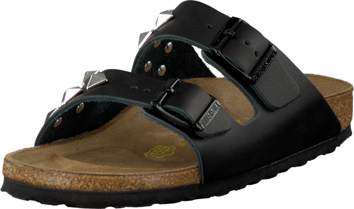Birkenstock - Arizona Slim Leather Black Pyramid