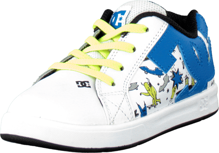 DC Shoes - Toddl. Court Gfk Elastic Ul White/Blue Print