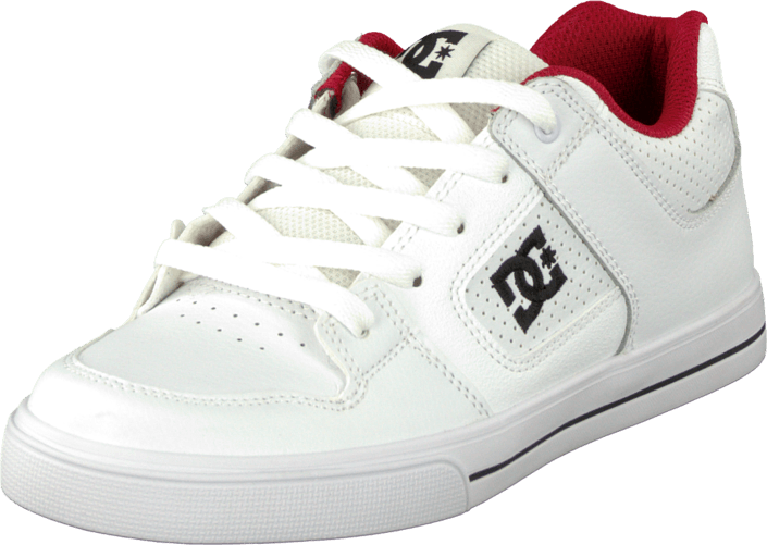 DC Shoes - Kids Pure Shoe Wht/Wht/Athl Red