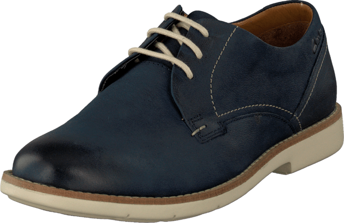 Clarks - Raspin Plan Denim Blue Nubuck