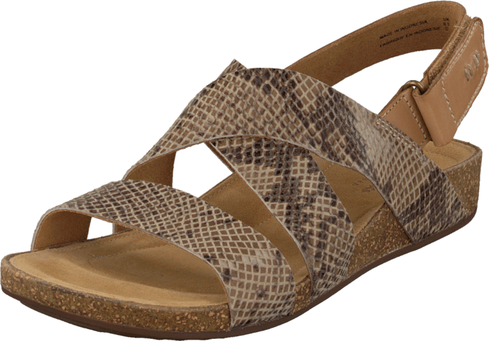 Clarks - Perri Dunes Taupe Snake