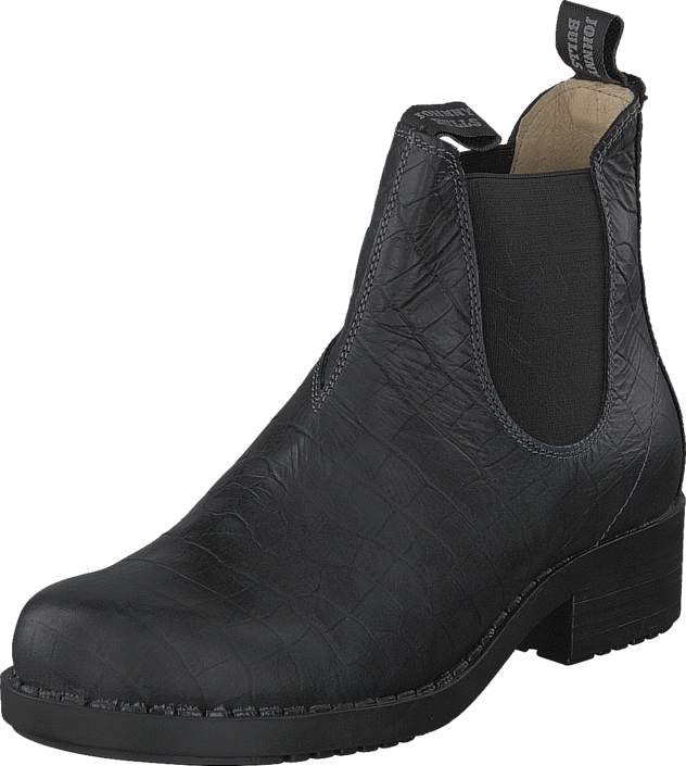 Johnny Bulls - Low Elastic Chelsea Croco Black