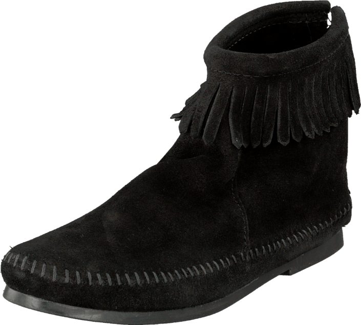 Minnetonka - Back Zipper Boot Black