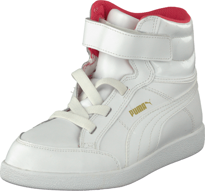 Puma - Puma Ikaz Mid Kids White-White-Geranium