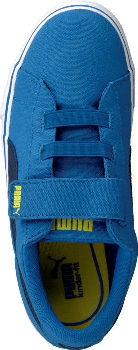 Puma - Puma S Canvas Vulc V Kids Strong Blue-Peacoat