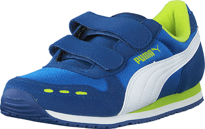 Puma - Cabana Racer Mesh V Kids Puma Royal-White