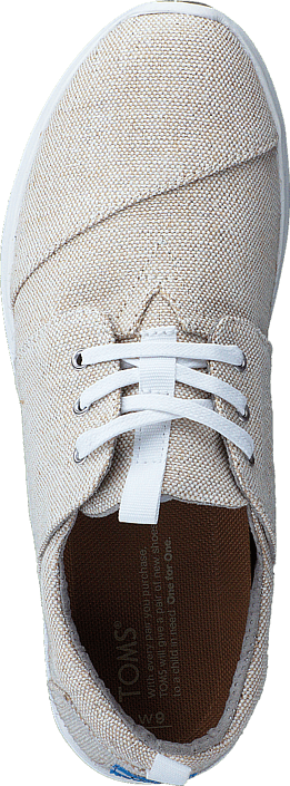 Toms - Del Rey Sneaker Natural Metallic Linen