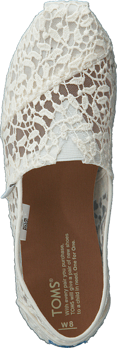 Toms - Seasonal Classics White Lace Leaves