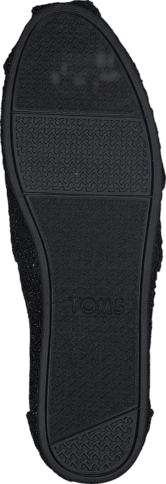 Toms - Seasonal Classics Black Crochet Glitter