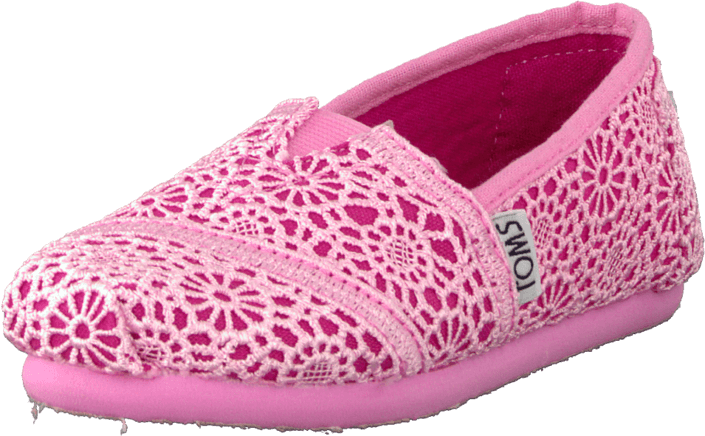 Toms - Classics Jr Pink Crochet