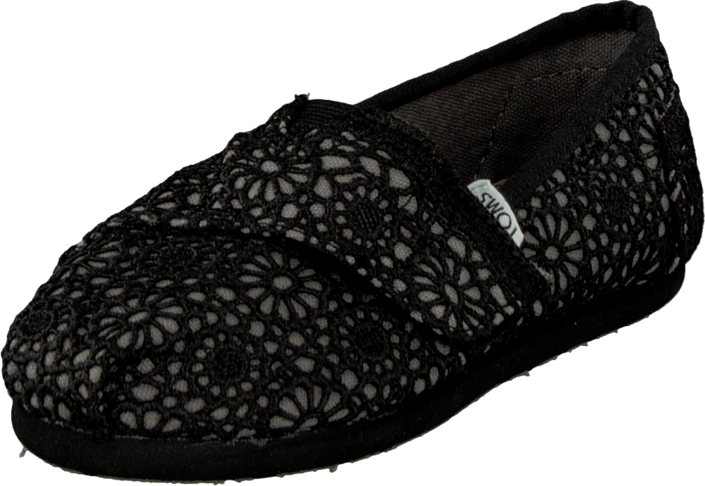 Toms - Classics Kids Black Crochet