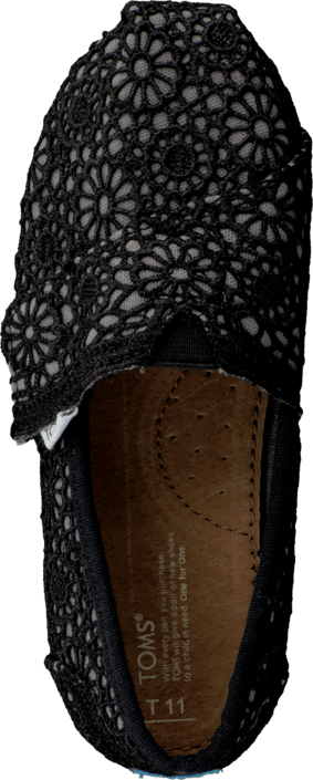 Toms - Classics Kids Black Crochet