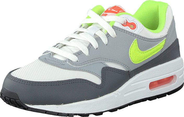 Nike - Nike Air Max 1 (Gs) White/Grey/Volt Green