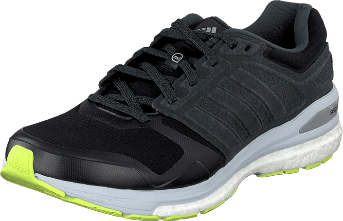 adidas Sport Performance - Supernova Sequence Boost Clima Core Black/Flash Lime/Orange