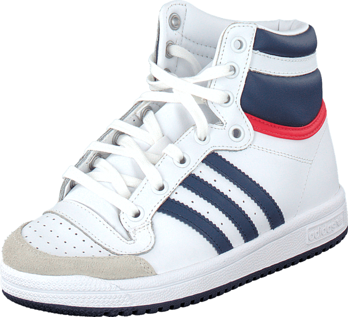 adidas Originals - Top Ten Hi C Ftwr White/Dark Blue/Power Red