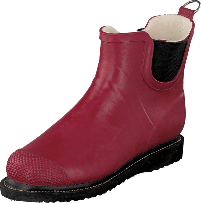 Ilse Jacobsen - Short Rubberboot Flat Sole Wine