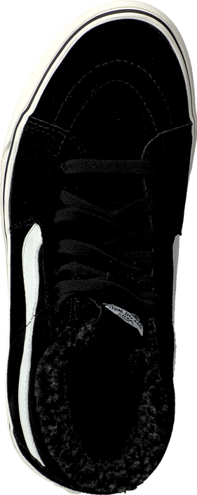 Vans - SK8-Hi (Pig Suede/Fleece) Black/Blanc