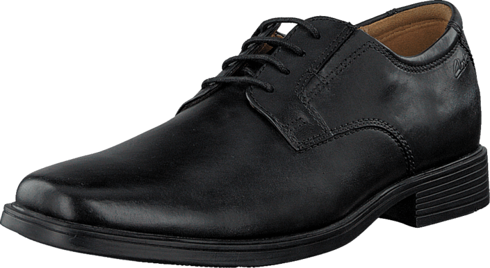 Clarks - Tilden Plain Black Leather