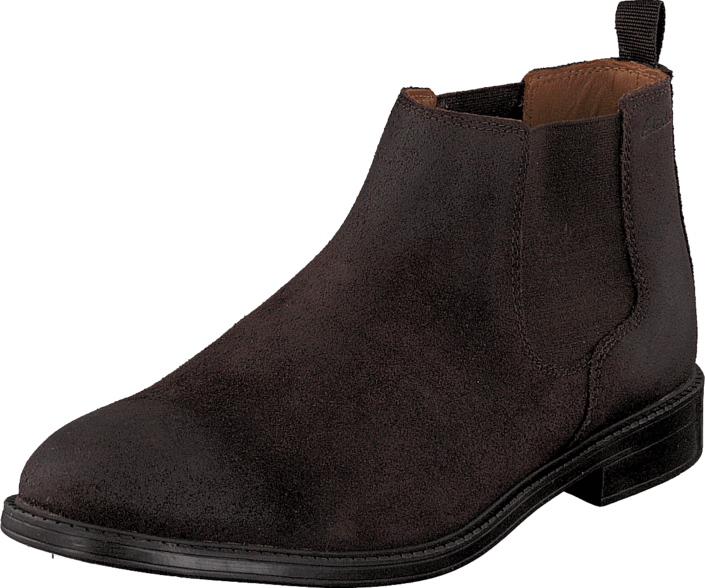 Clarks - Chilver Top Dark Brown Suede