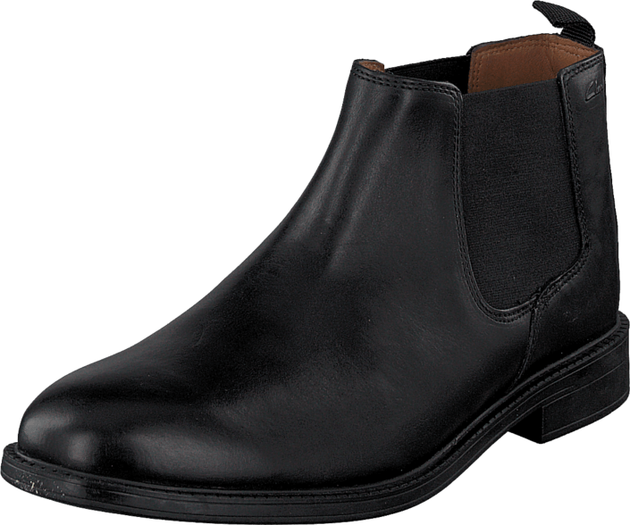 Clarks - Chilver Top Black Leather