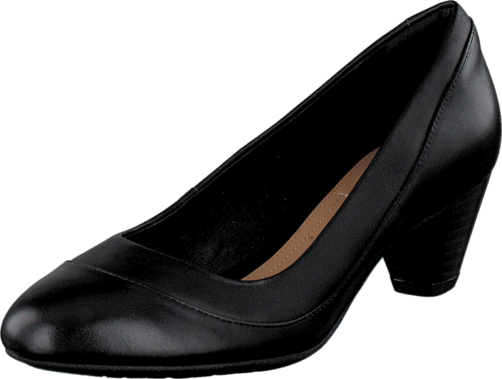 Clarks - Denny Harbour Black Leather