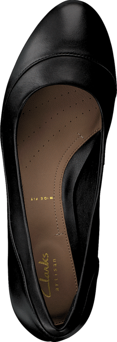 Clarks - Denny Harbour Black Leather