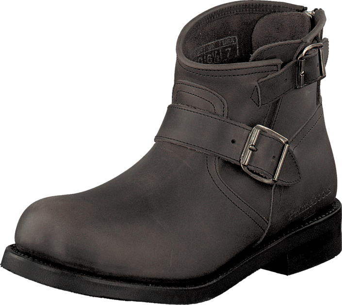 PrimeBoots - Engineer Zip Low Dark Grey Nikel
