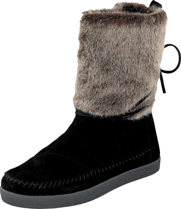 Toms - Nepal boot Black suede faux hair