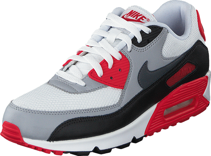 Nike - Nike Air Max 90 Essential White/Dark Grey-Wolf Grey-Blk