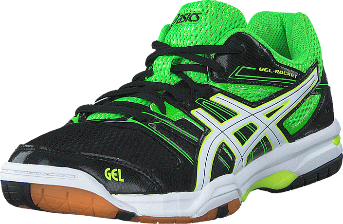 Asics - Gel Rocket 7 Black/Green/White