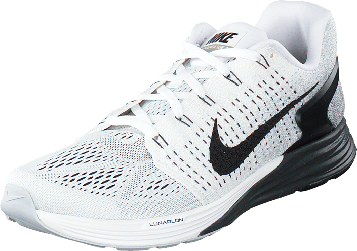 Nike - Nike Lunarglide 7 White/Black-Anthracite-Cl Grey