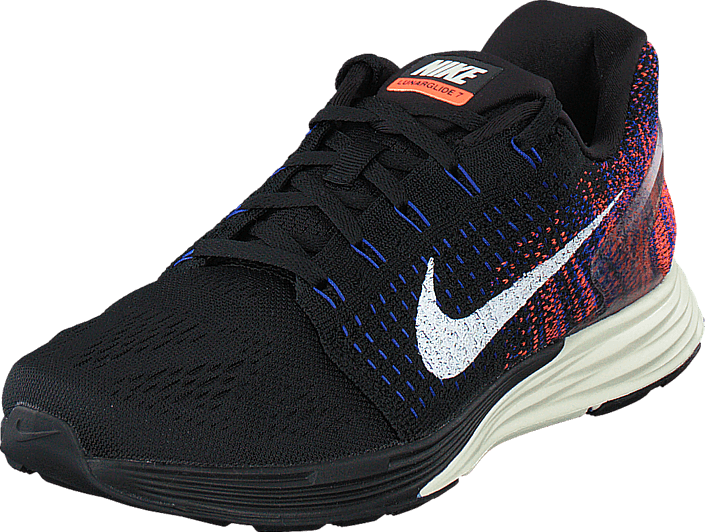 Nike - Wmns Nike Lunarglide 7 Black/Sail-Rcr Blue-Hypr Orng
