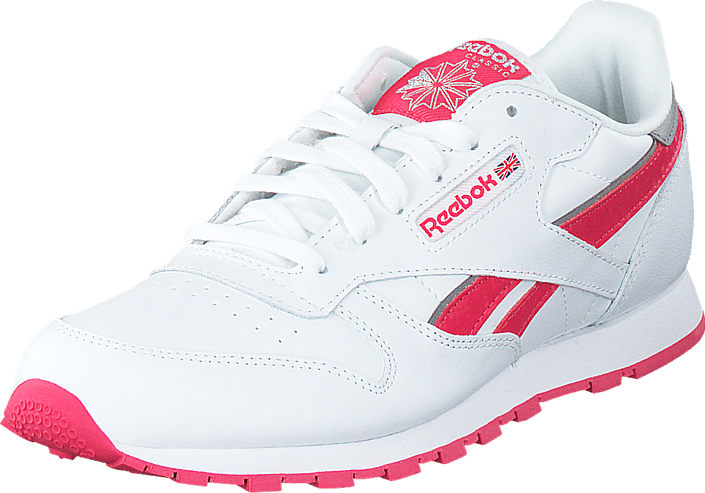 Reebok Classic - Cl Leather Reflect White/Fearless Pink/Silver Met