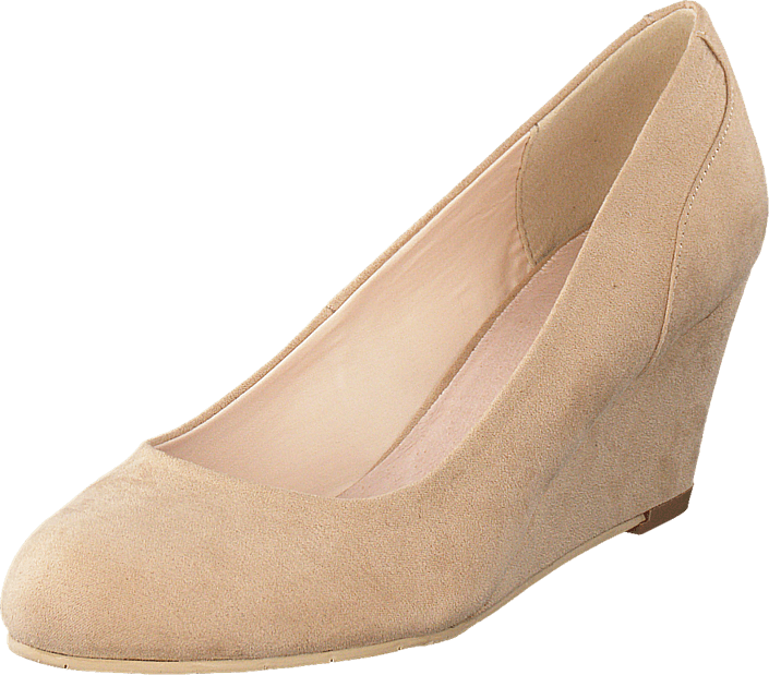 Bianco - Classic Wedge Pump Nougat
