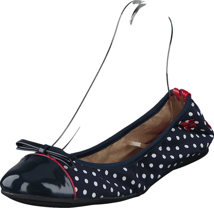 Butterfly Twists - Cara Navy / Wht Polka Dot