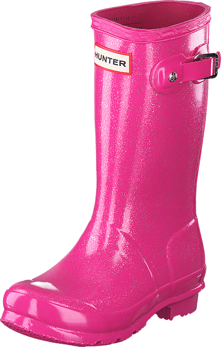 Hunter - Original Kids Glitter Finish Fuchsia