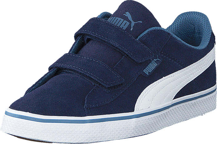Puma - Puma 1948 Vulc V Kids Peacoat-White