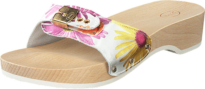 Scholl - Pescura Daisy heel White/multi