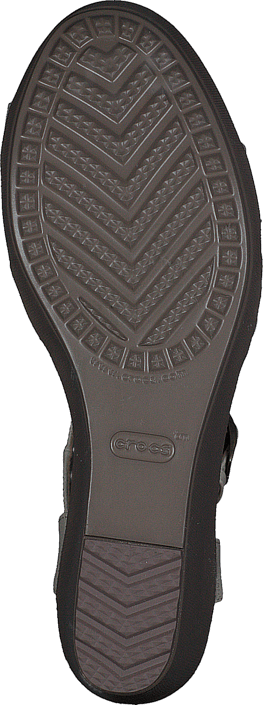 Crocs - Leigh II Ankle Strap Wedge W Oatmeal/Khaki