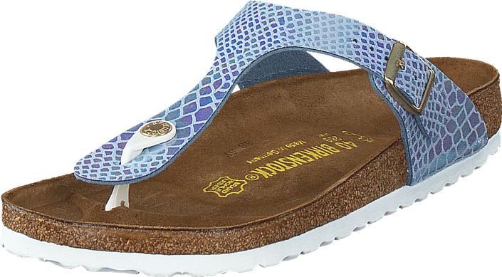 Birkenstock - Gizeh Birko-Flor Shiny Snake Sky