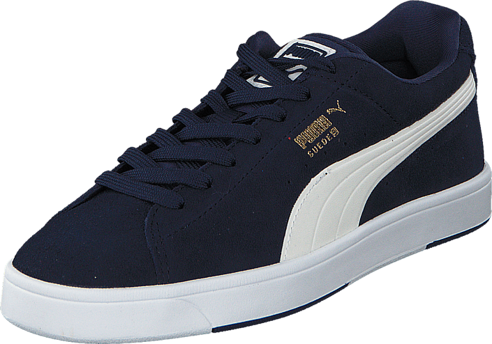 Puma - Suede S Peacoat-White-New Gold