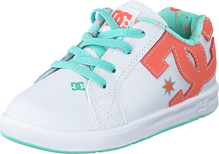 DC Shoes - Dc Court Graffik Elastic White/Turquoise