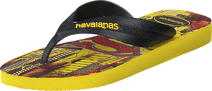 Havaianas - Kids Max Herois Black/Citrus Yellow