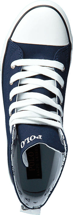 Ralph Lauren Junior - Harbour Hi JR Navy Canvas -White