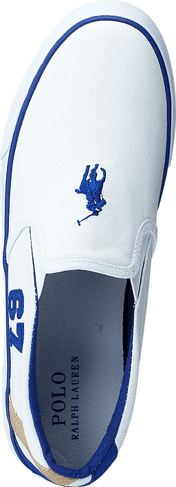 Ralph Lauren Junior - Vincent Jr White Canvas - Royal