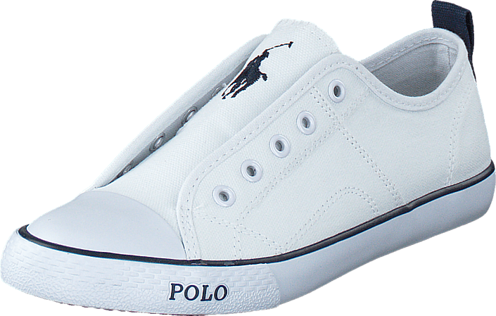 Ralph Lauren Junior - Raymond Slip On Kids Bright White Canvas