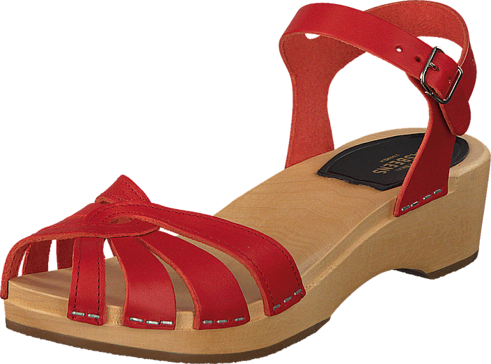 Swedish Hasbeens - Cross Debutant Red/Natue sole